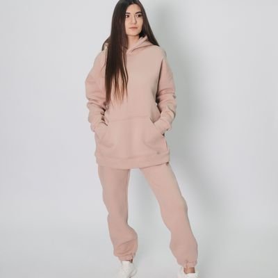Neutral Hoodie & Sweatpants Set
