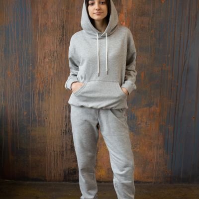 Gray Hoodie & Sweatpants Set