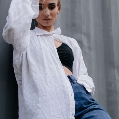 White Full Sleeve Top