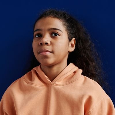 Orange Casual Hoodie